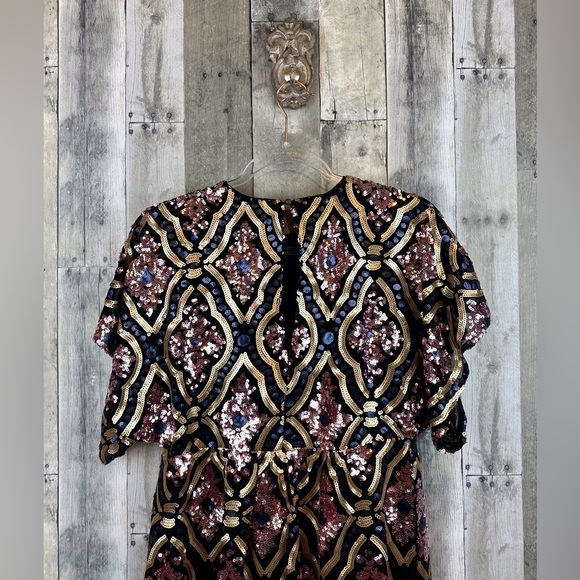 NWT By Anthropologie Amalia Sequined Tunic Dress Size XXS Petite - Picture 5 of 16